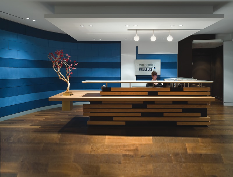 Elegant, Artistic Reception Area