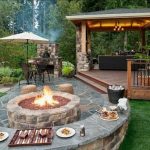 Natural Stone Braai Area with Firepit