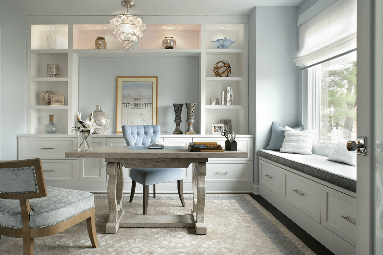 Pale Pastel Home Office