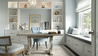 Pale Pastel Home Office